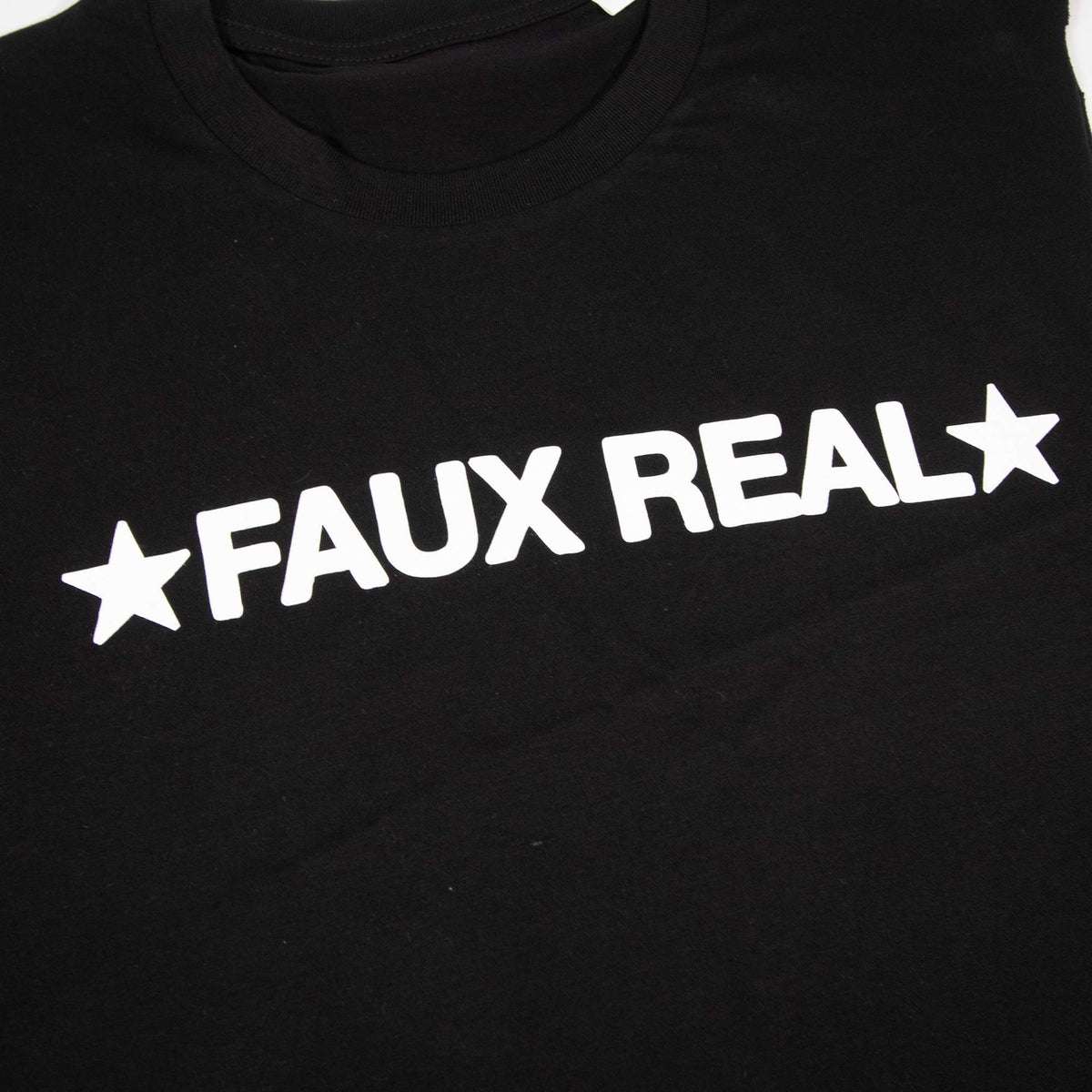Logo Cut Off Tee - Black